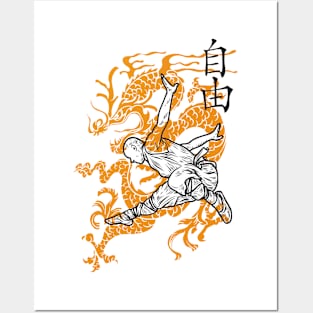 Kung Fu Dragon Posters and Art